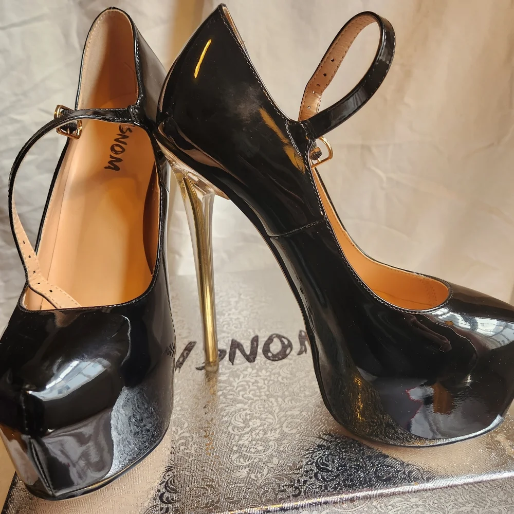 ISNOM Platform Heels - Picture 2 of 7